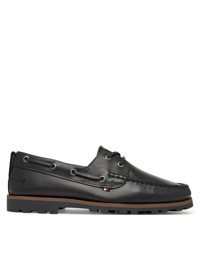 Tommy Hilfiger Мокасины Light Lth FM0FM05746 черные