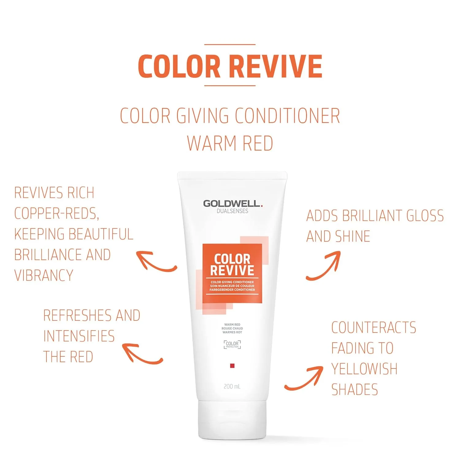 Кондиционер для волос Goldwell Dualsenses Color Revive Color Conditioner, Warm Red — фото 2