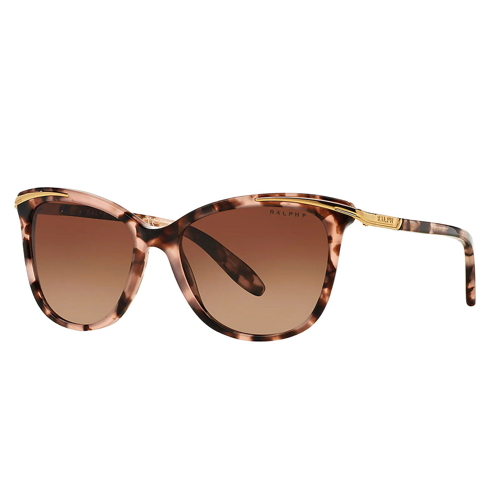 

Солнцезащитные очки женские кошачий глаз Ralph by Ralph Lauren RA 5203 1463T5 54 мм, цвет shiny pink tort & gold