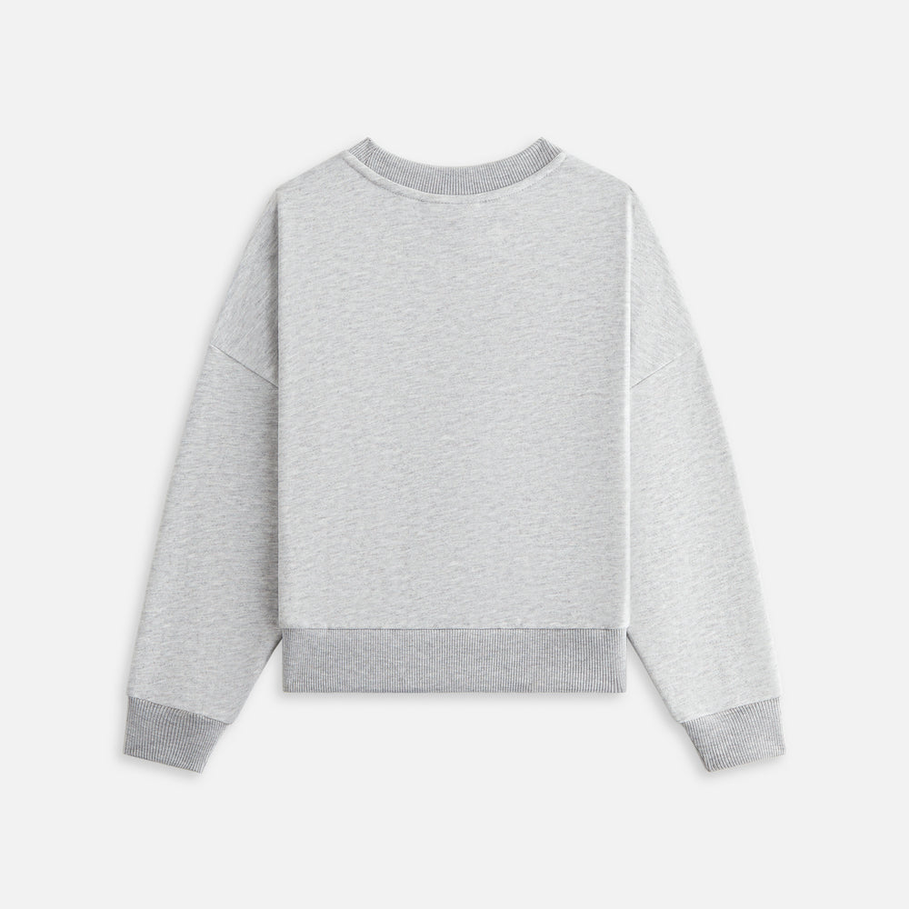 Свитер Kith Kids Long Sleeve Nelson Crewneck, светло-зеленый — фото 4