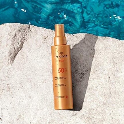 Солнцезащитный помадный спрей с высокой защитой Spf50 150 мл, Nuxe — фото 3