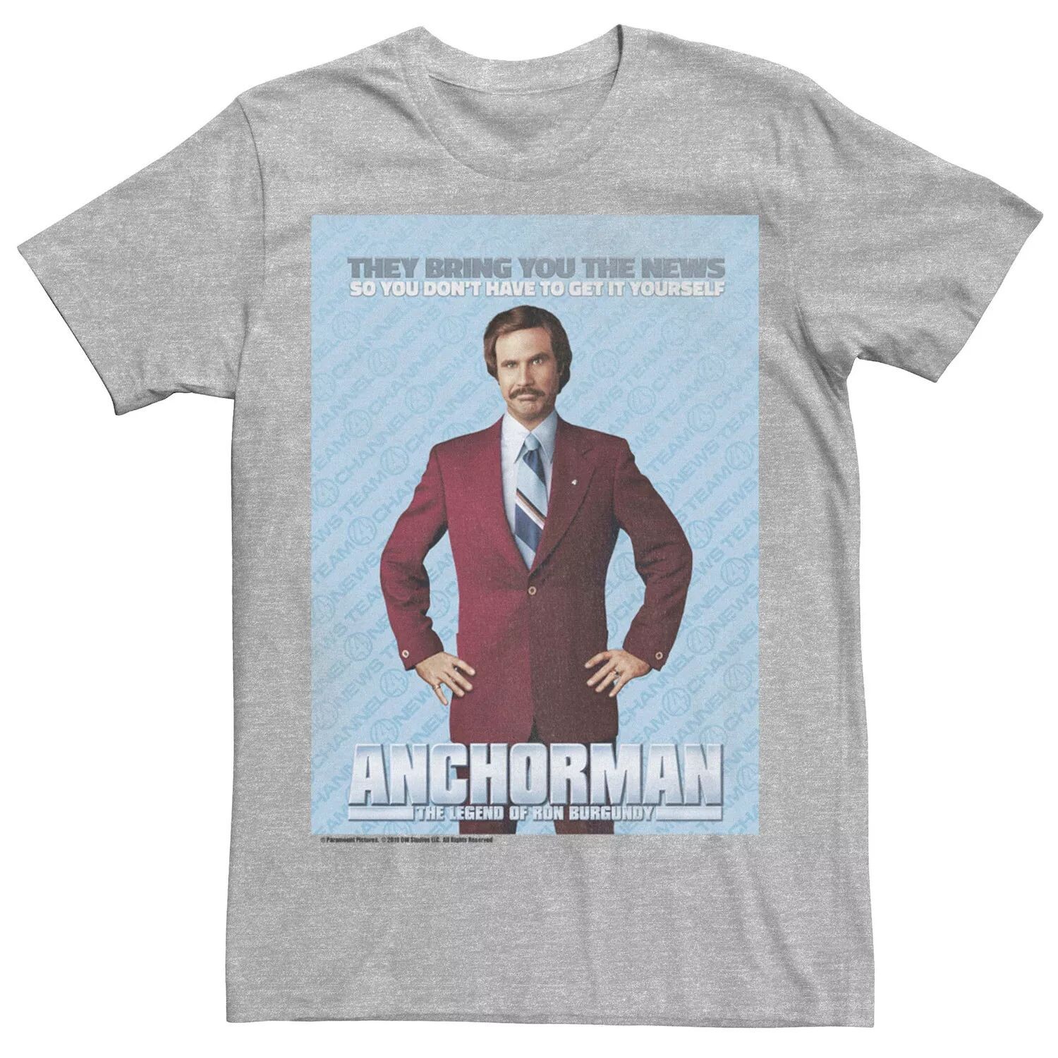 

Мужская футболка с логотипом Anchormen Ron и плакатом Licensed Character