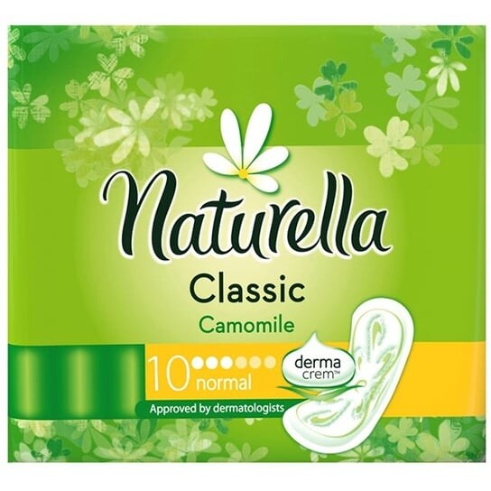 

Прокладки гигиенические без крылышек, 10 шт. Naturella, Classic