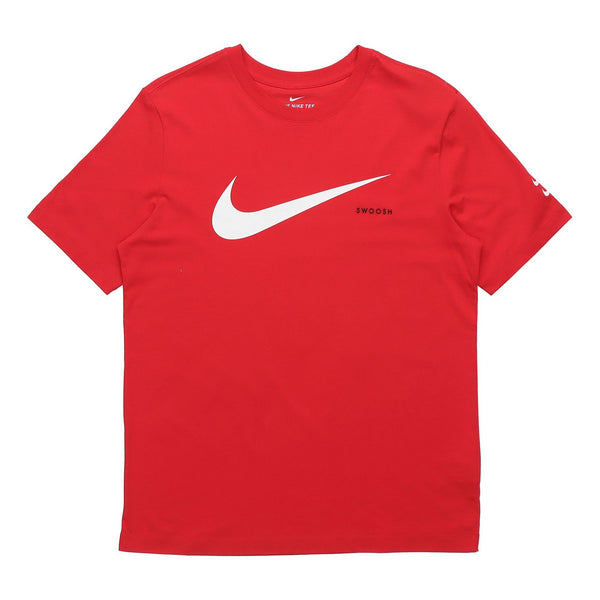 

Футболка swoosh logo printing knit round neck short sleeve red Nike, красный
