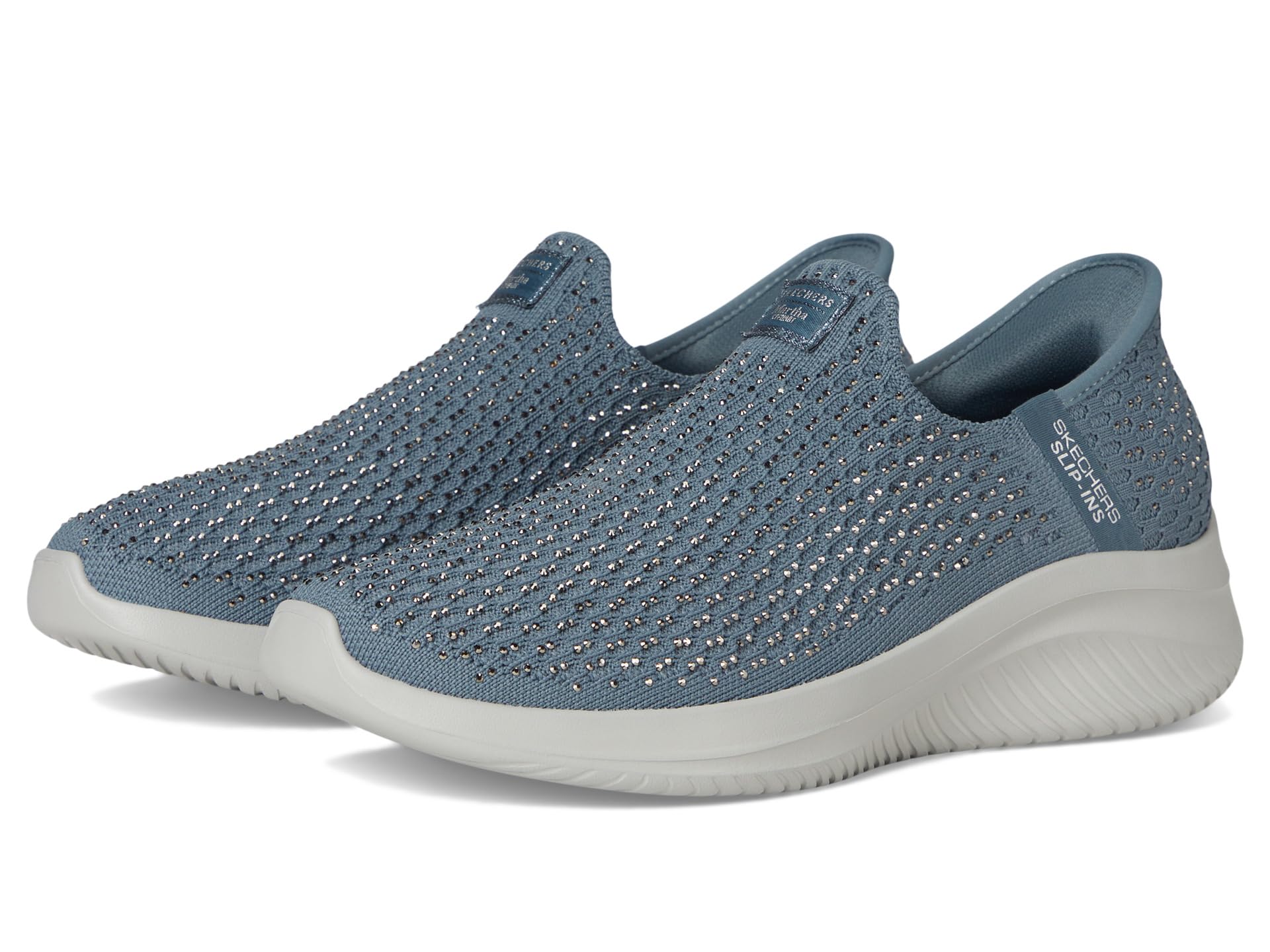 Кроссовки SKECHERS Martha Stewart Ultra Flex 3.0 - Dazzling Hands Free Slip-Ins, Slate