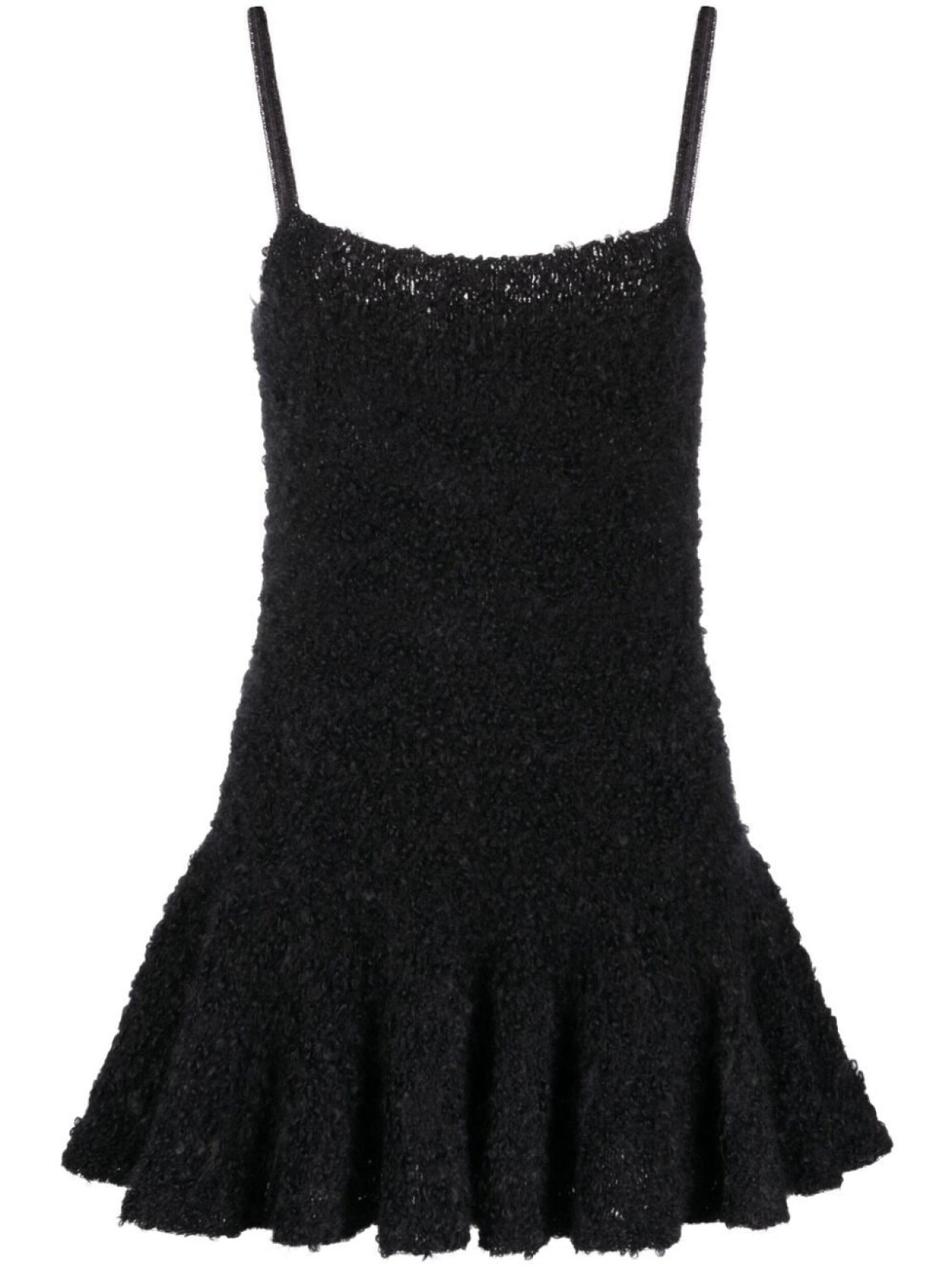 

Jil Sander платье мини из ткани букле, черный
