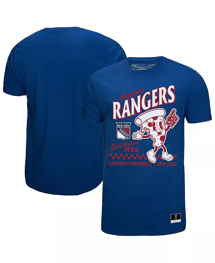 

Мужская футболка New York Rangers Local Food синего цвета Mitchell & Ness