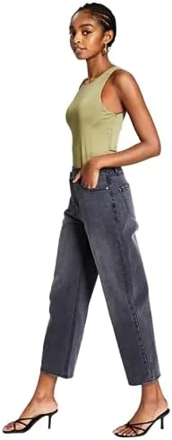 

Женские хлопковые укороченные джинсы с перекрестным кроем And Now This