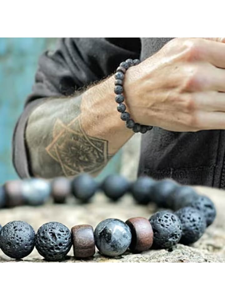 

Браслет из лавового камня для мужчин Himmelsflüsterer