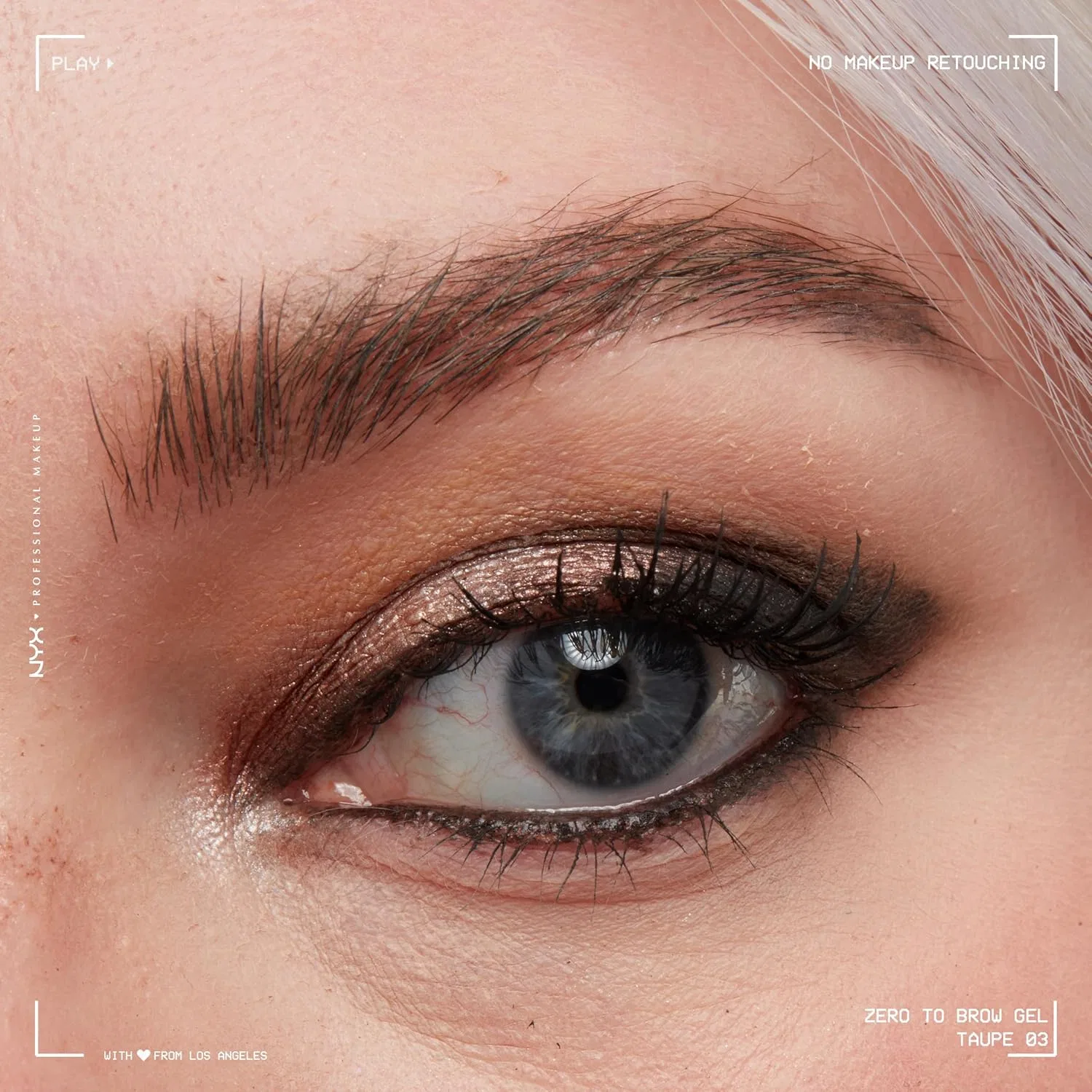Гель для бровей Zero To Brow Gel NYX Professional Makeup тон Taupe — фото 4
