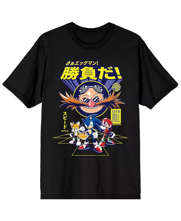 

Футболка черная Big & Tall Sonic Silhouette - 4XL Sonic The Hedgehog, черный