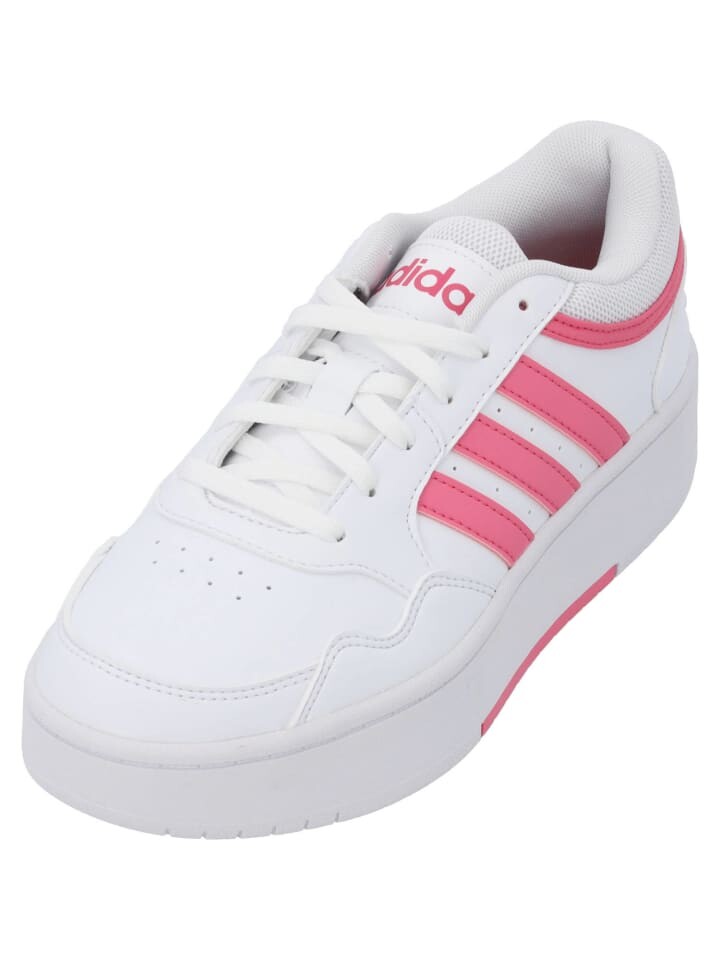 

Элегантные туфли на шнуровке adidas, цвет white/pink fusion