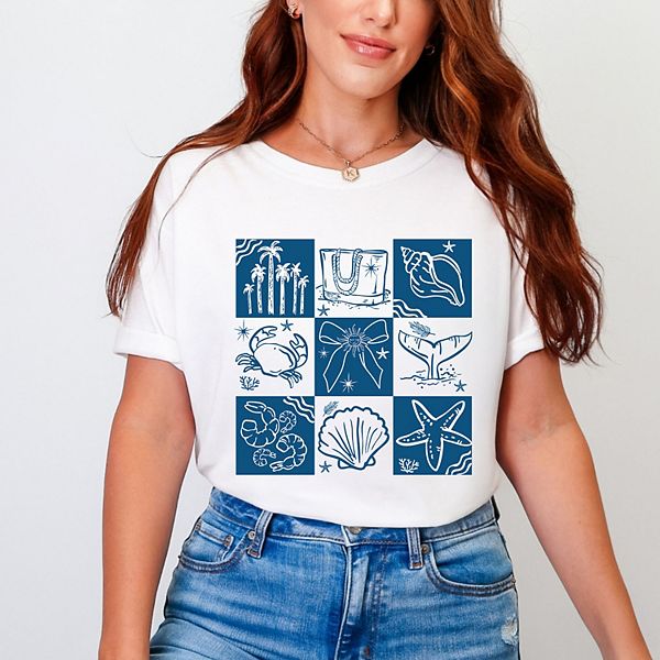 

Футболка Nautical chart blue garment dyed Simply Sage Market, White, Белый, Футболка Nautical chart blue garment dyed Simply Sage Market, White