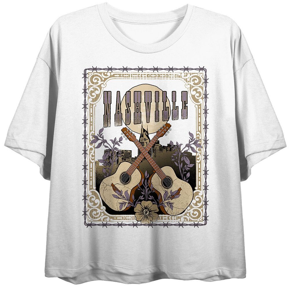 

Детская футболка Vintage Country Nashville с рисунком, черный