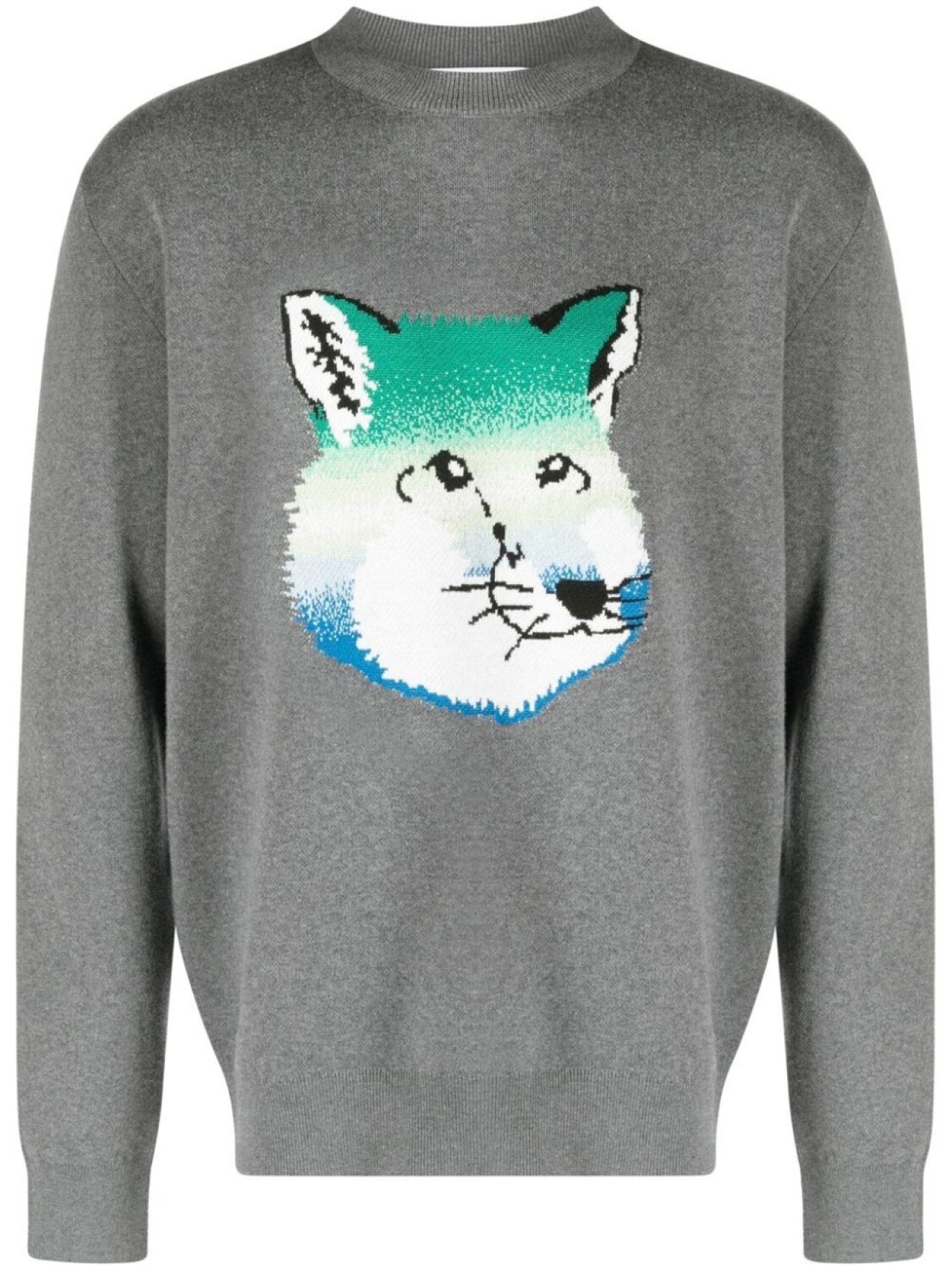 

Maison Kitsuné пуловер Vibrant Fox Head, серый