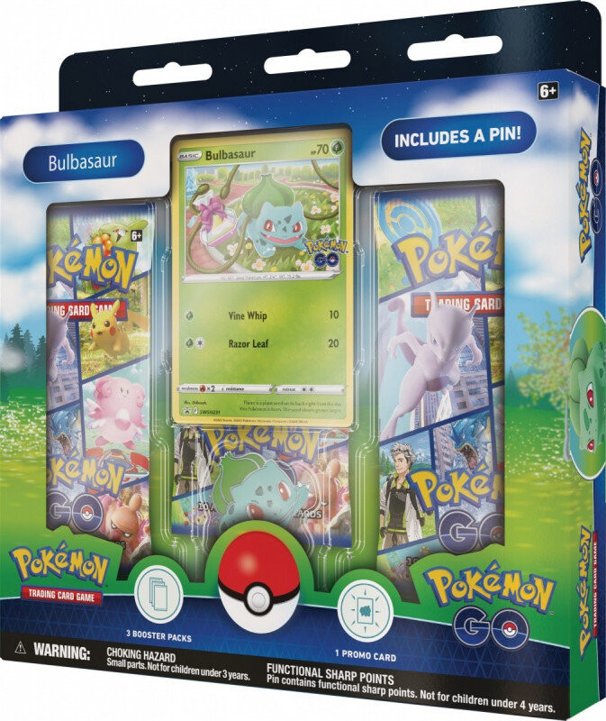 

Коллекционные карточки с значками Pokémon GO — Бульбазавр Pokemon