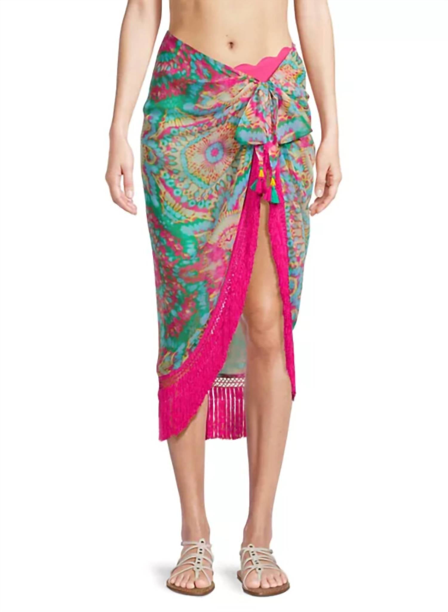 

Ramy Brook Саронг Anne Pareo в цвете Palm Green Multi, Зеленый, Ramy Brook Саронг Anne Pareo в цвете Palm Green Multi