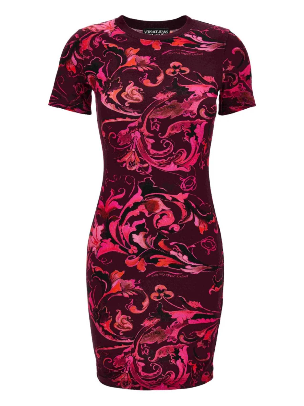 

Versace Jeans Couture мини-платье с цветочным принтом и короткими рукавами, фиолетовый