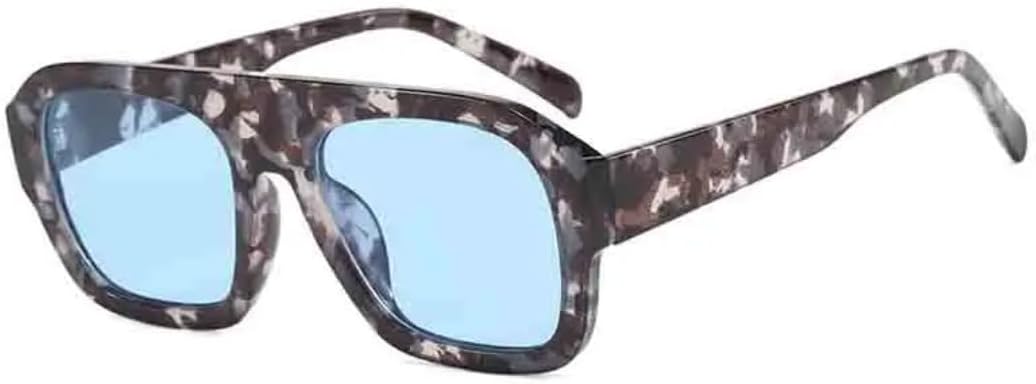 

Солнцезащитные очки с защитой UV400 | Большая оправа, леопардовый принт, стиль панк | для женщин и мужчин, для занятий спортом на открытом воздухе и вождения DSVIGF, Flower Blue