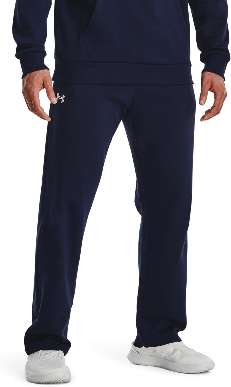 

Флисовые брюки Rival Under Armour, цвет Midnight Navy/White