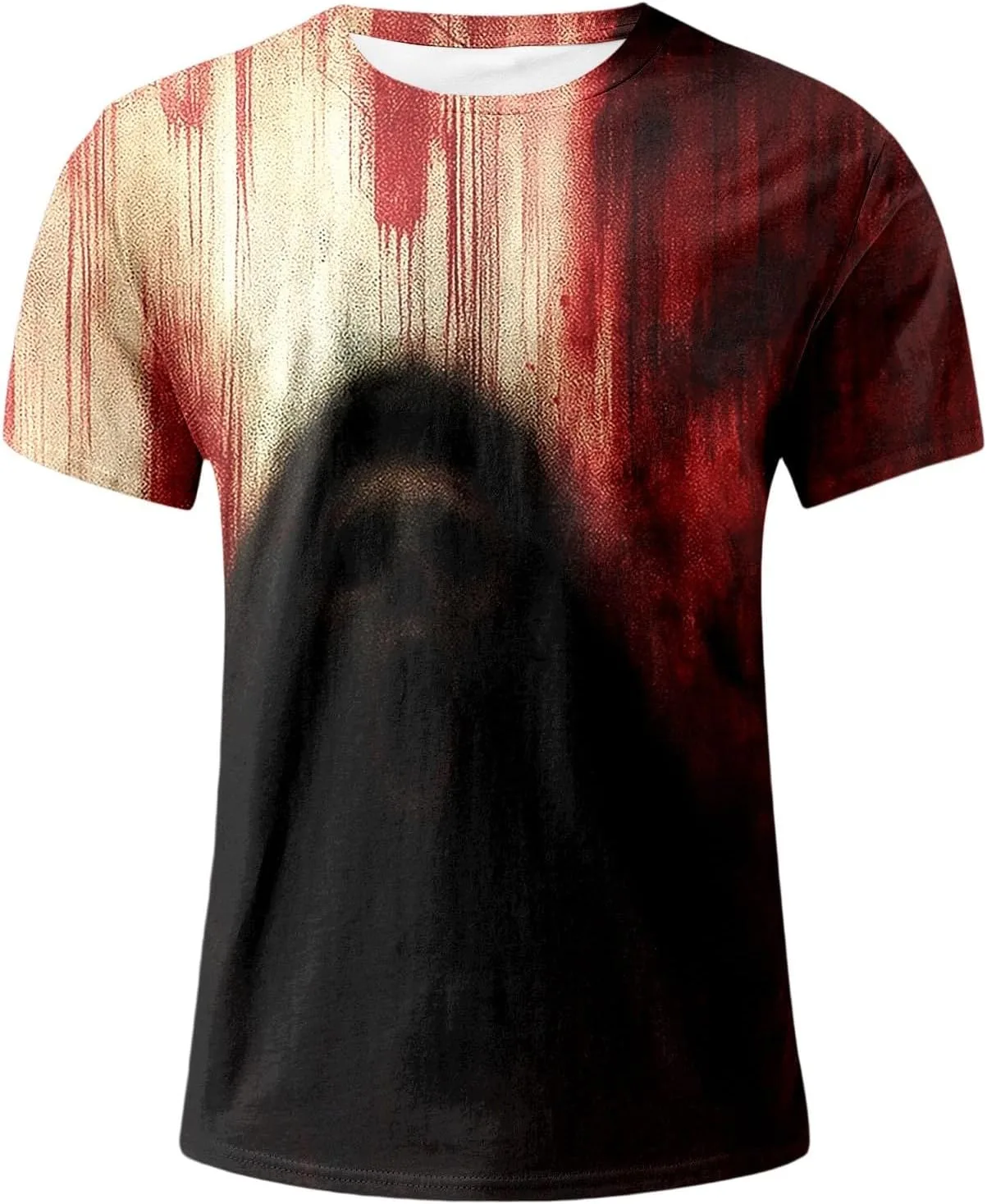 

Футболка мужская Halloween Bloody Shirt с принтом Terror Graphic, короткий рукав, круглый вырез