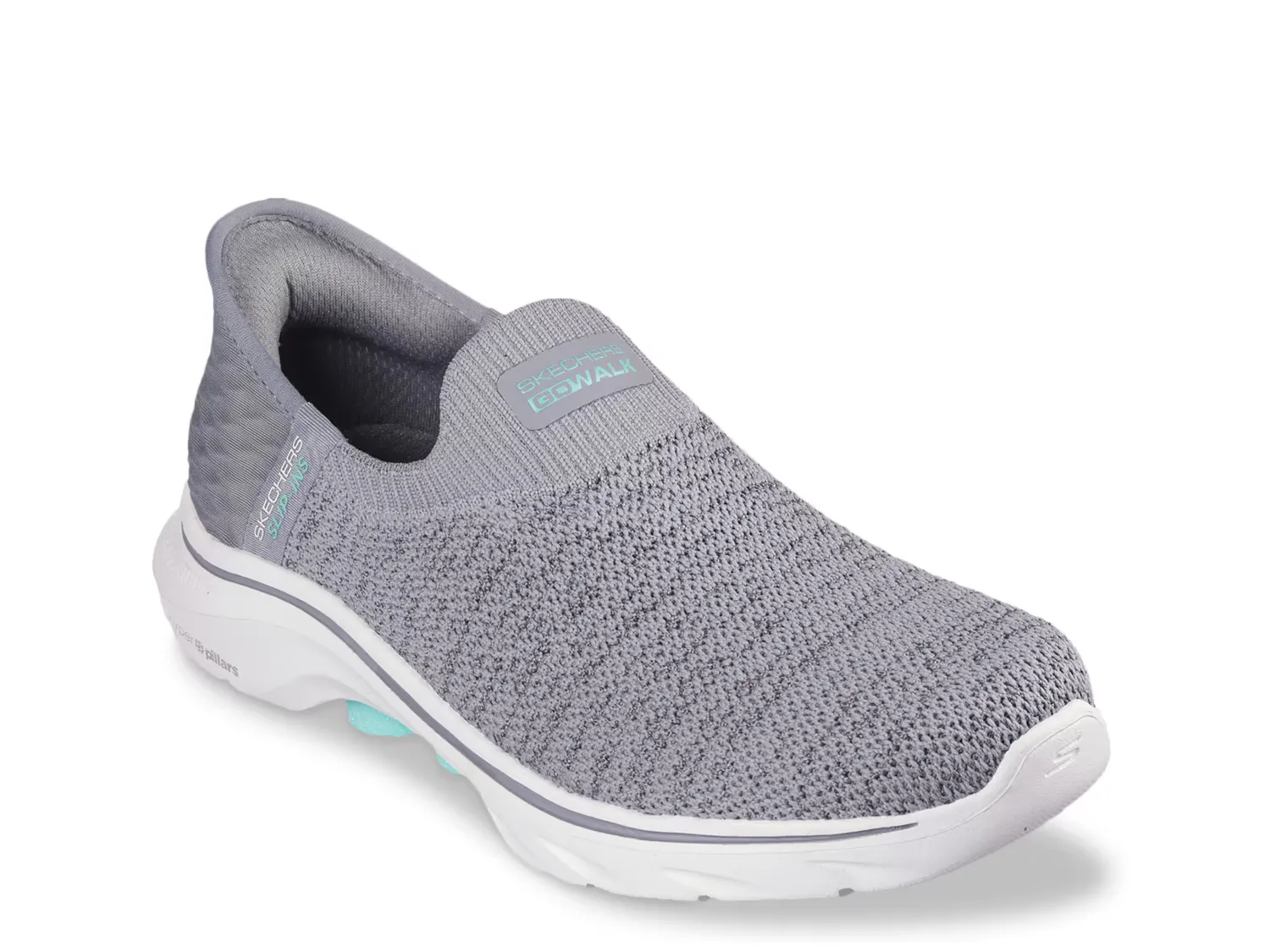 

Кроссовки Slip-Ins GO Walk 7 Springtime Slip-On Sneaker Skechers, серый/серебряный