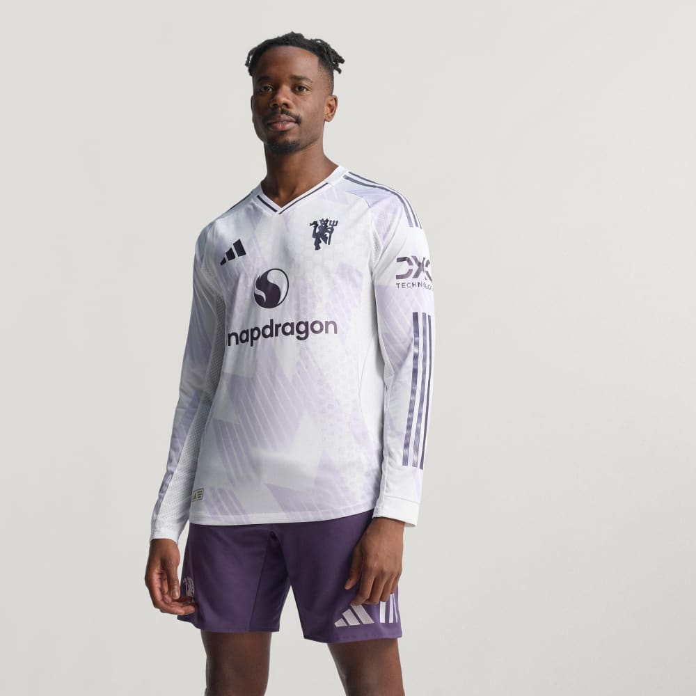 

Джерси Adidas Manchester United 25/26 Long Sleeve Away Authentic Jersey, белый