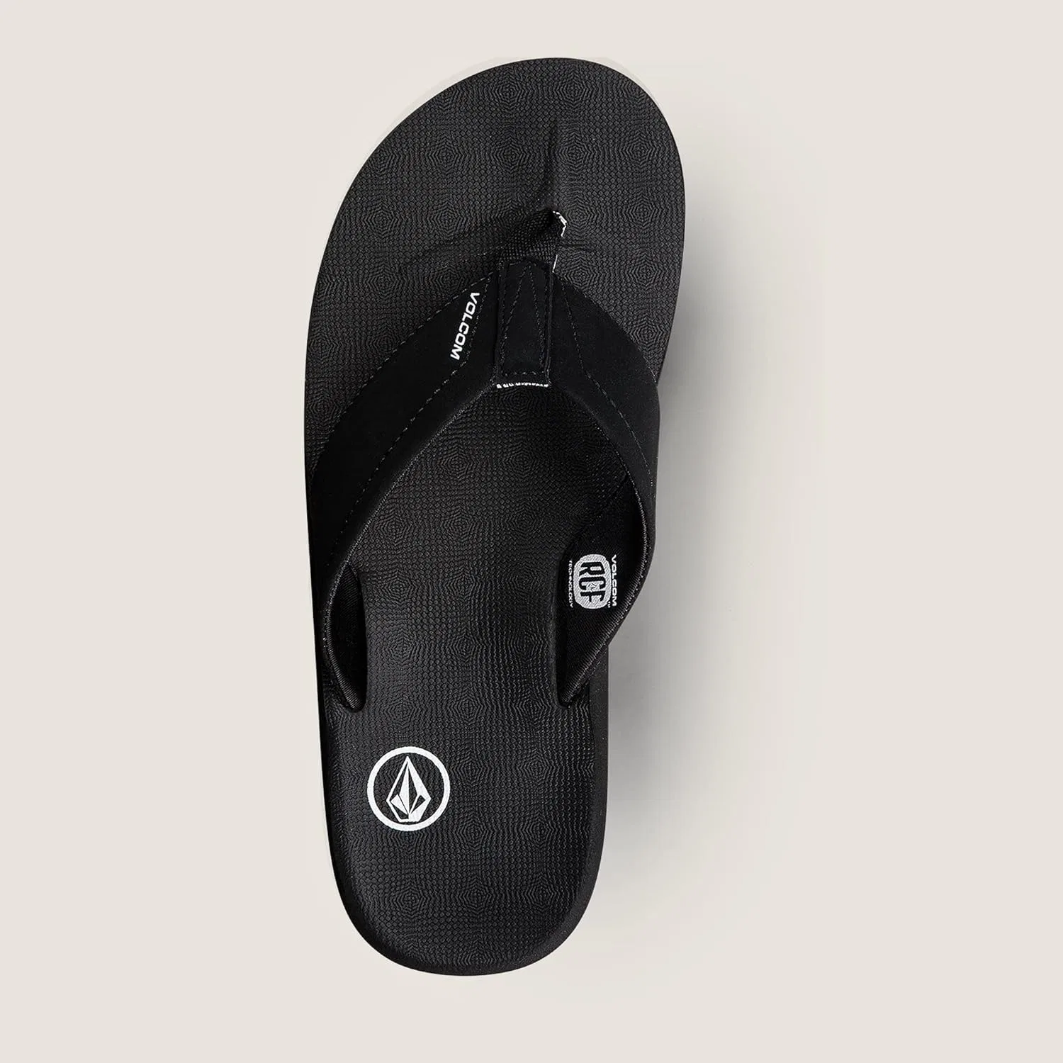 Мужские шлепанцы Volcom с откидной спинкой, Black — фото 2