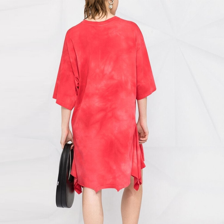 

Платье женское Mm6 Maison Margiela с короткими рукавами, красный