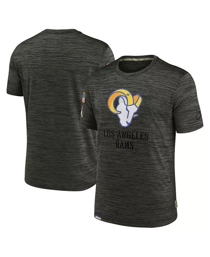 

Мужская коричневая футболка Los Angeles Rams 2022 Salute to Service Velocity Team Nike
