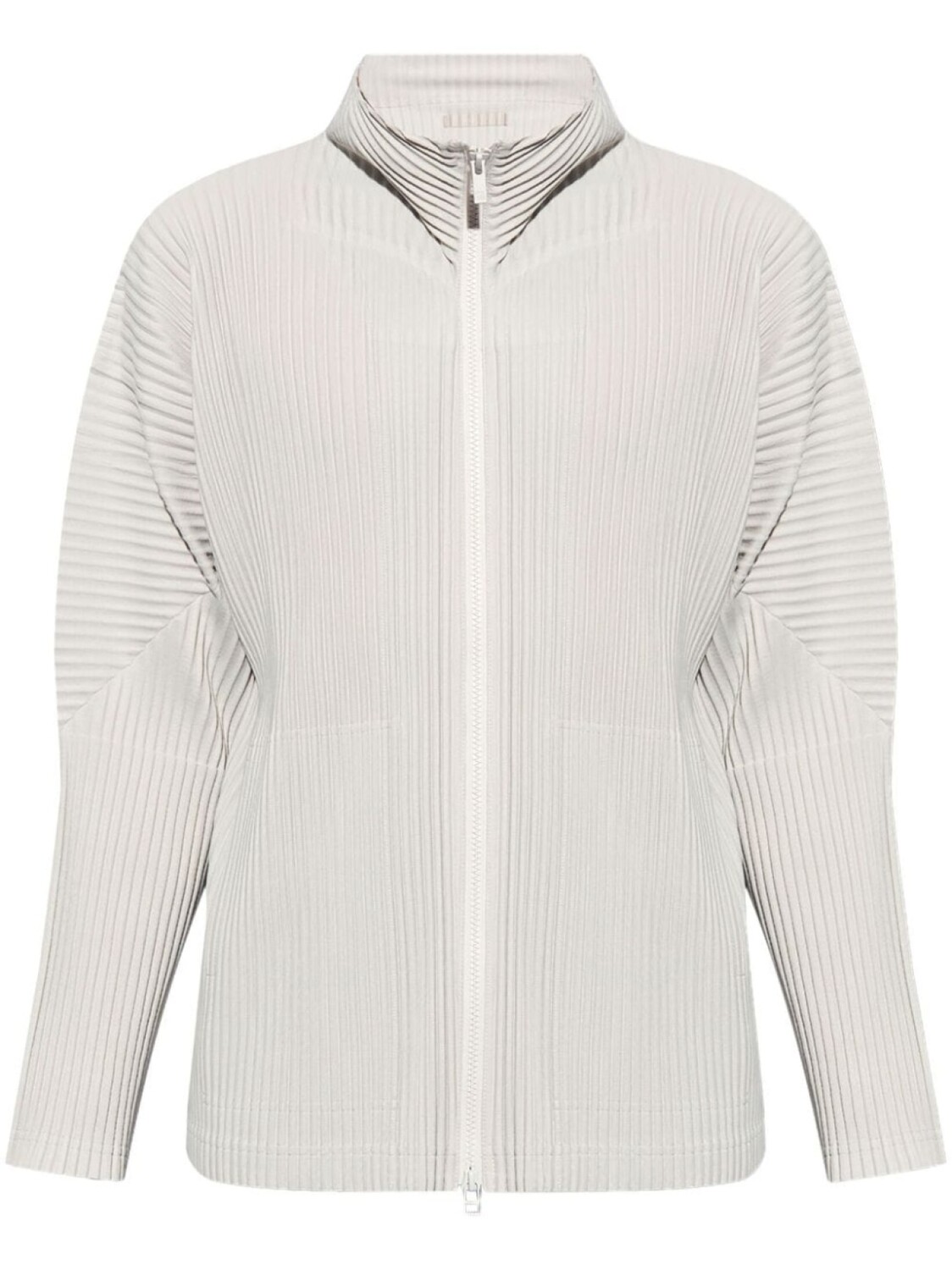 

Homme Plissé Issey Miyake плиссированное худи на молнии, серый