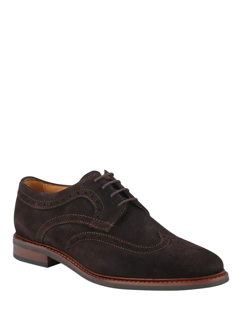 Замшевые броги Longwood Jones Bootmaker, Dark Brown — фото 2