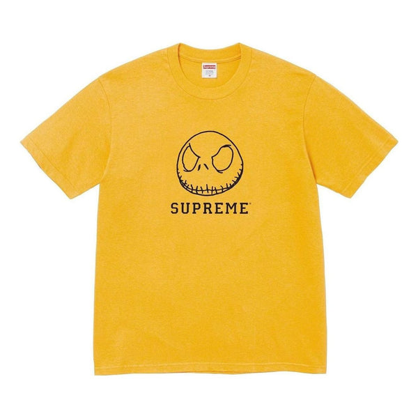 

Футболка skeleton t-shirt 'yellow black' Supreme, желтый