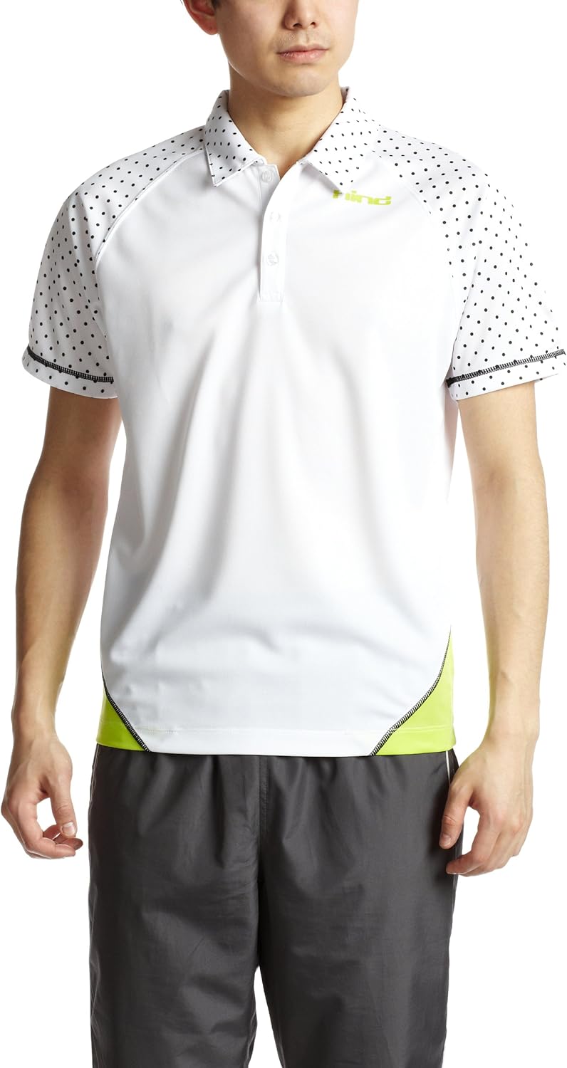 

Рубашка-поло с коротким рукавом в горошек Hind, белый