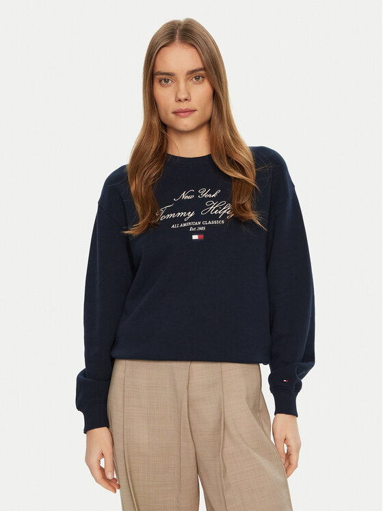 

Толстовка обычного кроя Modern Script WW0WW43844 Tommy Hilfiger, синий