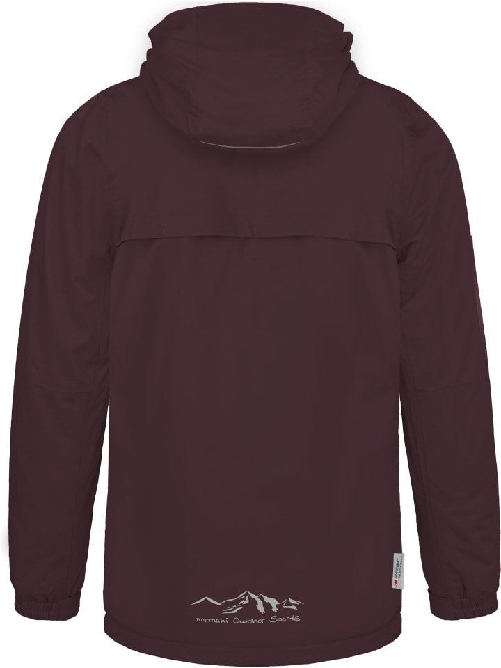 Детская куртка-дождевик с флисовой подкладкой в цвете Бордо Normani Outdoor Sports — фото 3