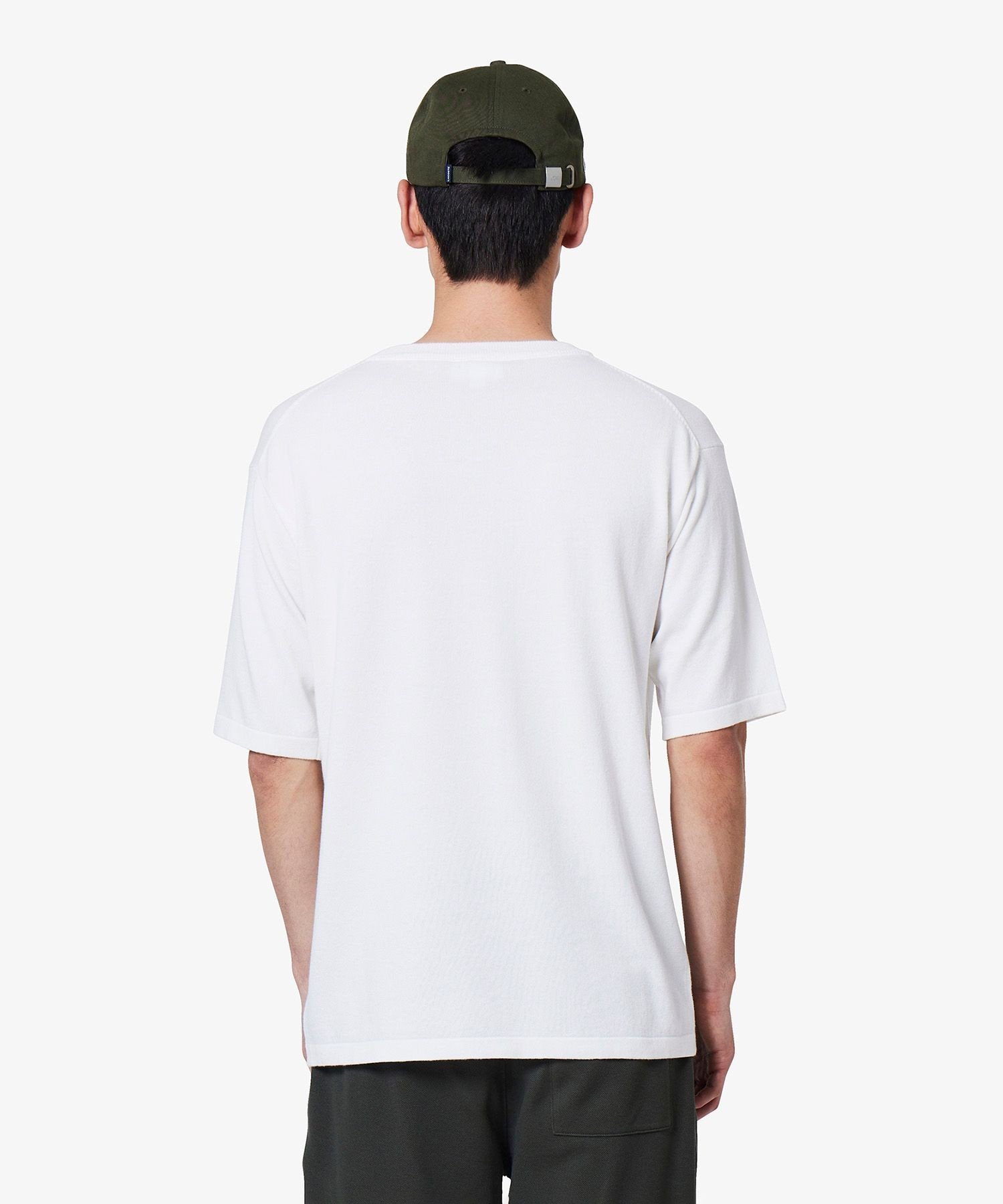 Трикотажная футболка из смешанного меланжевого трикотажа в трех цветах LACOSTE, Off white — фото 2