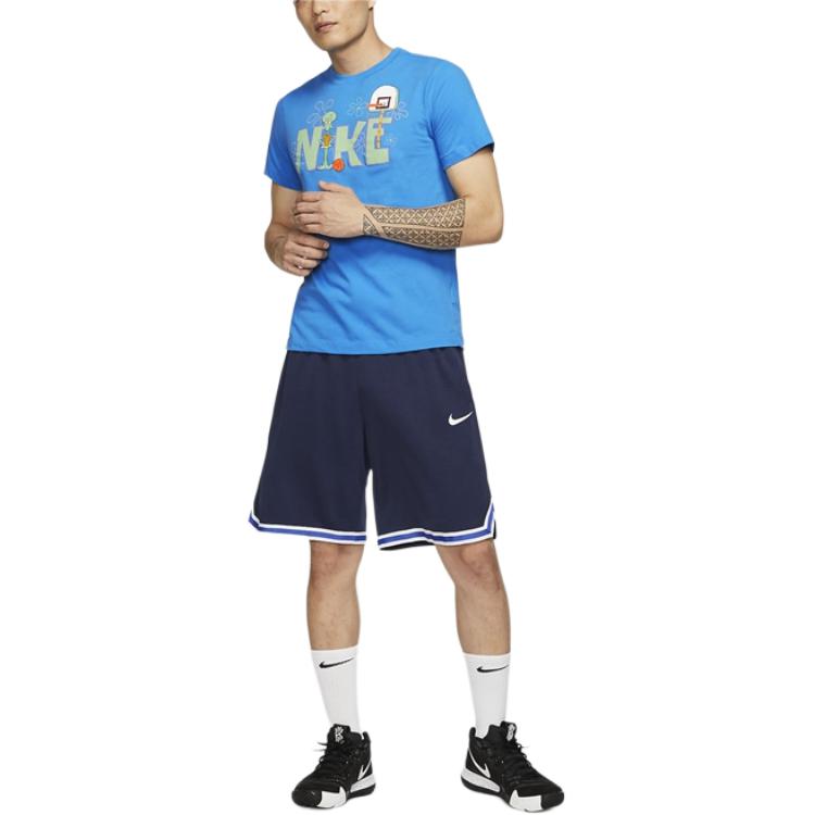 Футболка Nike Kyrie X Spongebob Dri Fit Squidward, синяя — фото 4