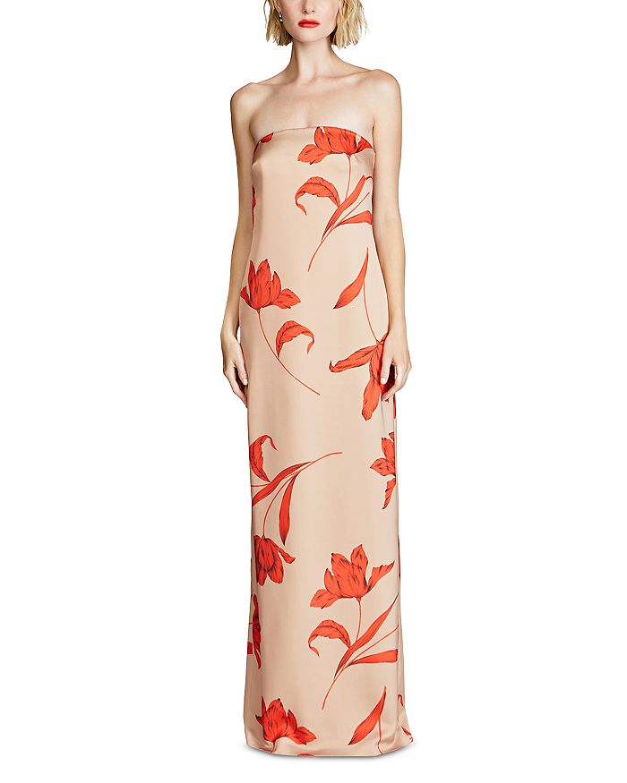

Платье Manuela без бретелей HALSTON, коричневый/бежевый