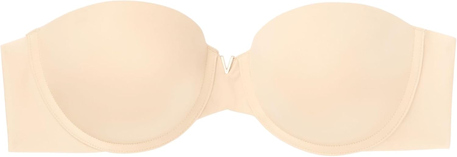 Victoria's Secret Женский Бюстгальтер Bare Push Up Strapless, Бюстгальтеры для женщин (32A-38DDD), Marzipan — фото 3