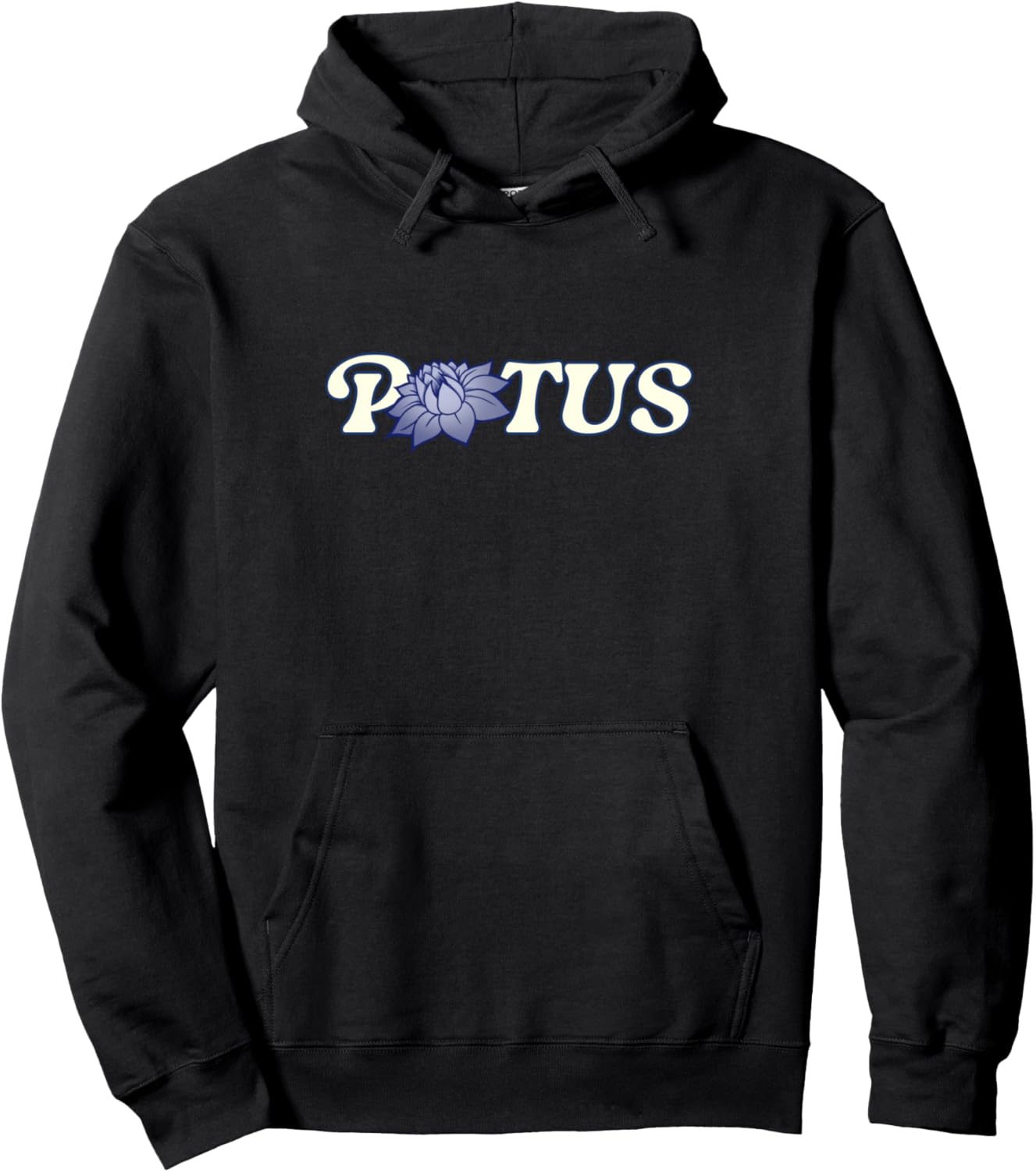 

Худи с изображением цветка лотоса Potas Vintage Usa Snugg, черный