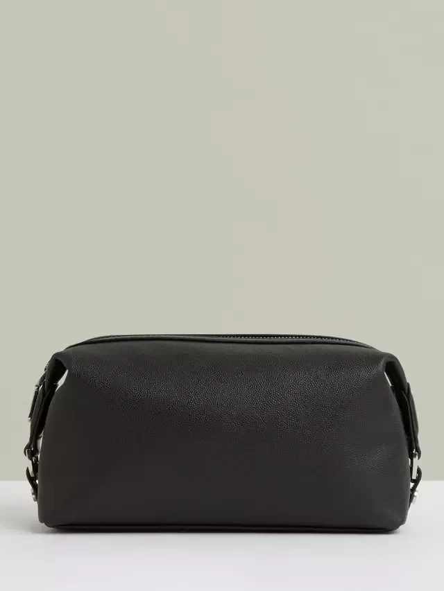 Кожаная косметичка Cillian, черная Reiss