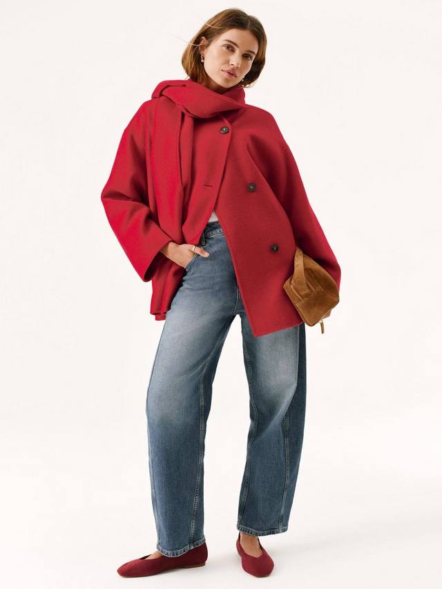 

Шарф из шерстяной смеси для пальто Mint Velvet, Red