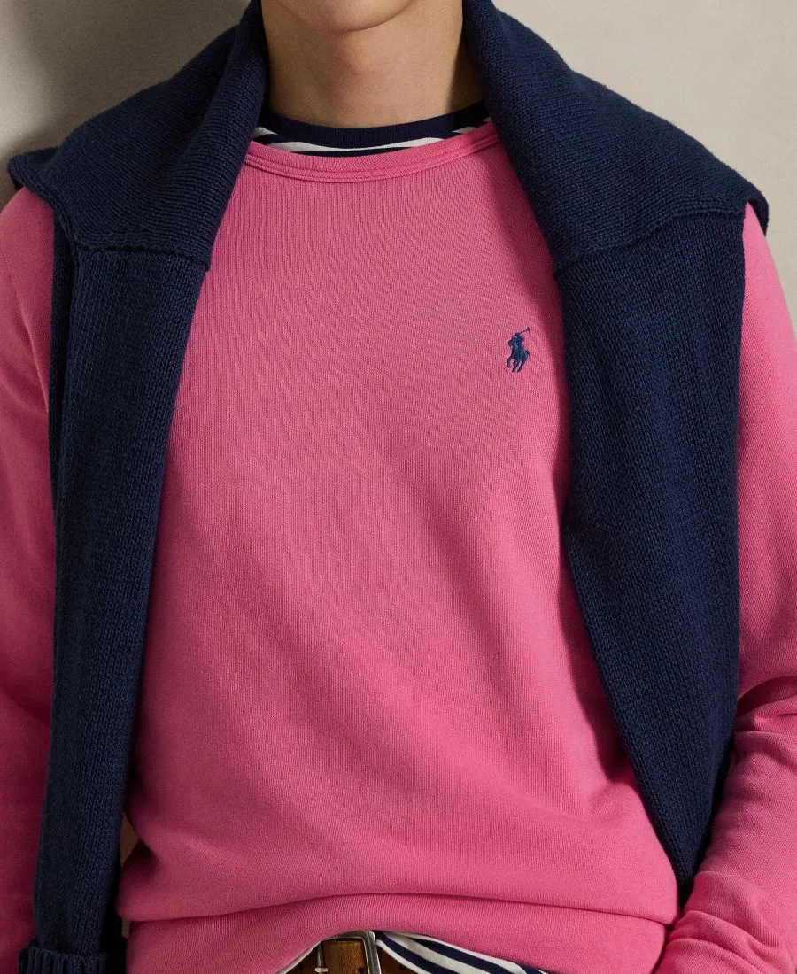 Мужская толстовка с длинными рукавами и круглым вырезом Polo Ralph Lauren, Desert Pink — фото 3