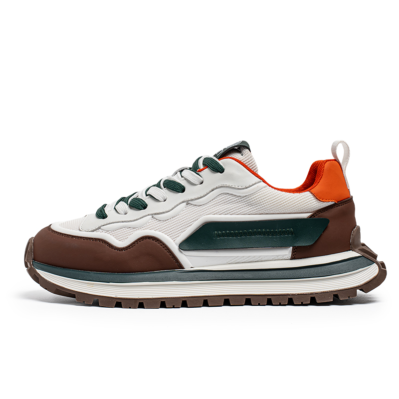 

JANECO Скользоустойчивые износостойкие дышащие мужские кэжуал кеды лоу-топ бежевые, цвет White Coffee