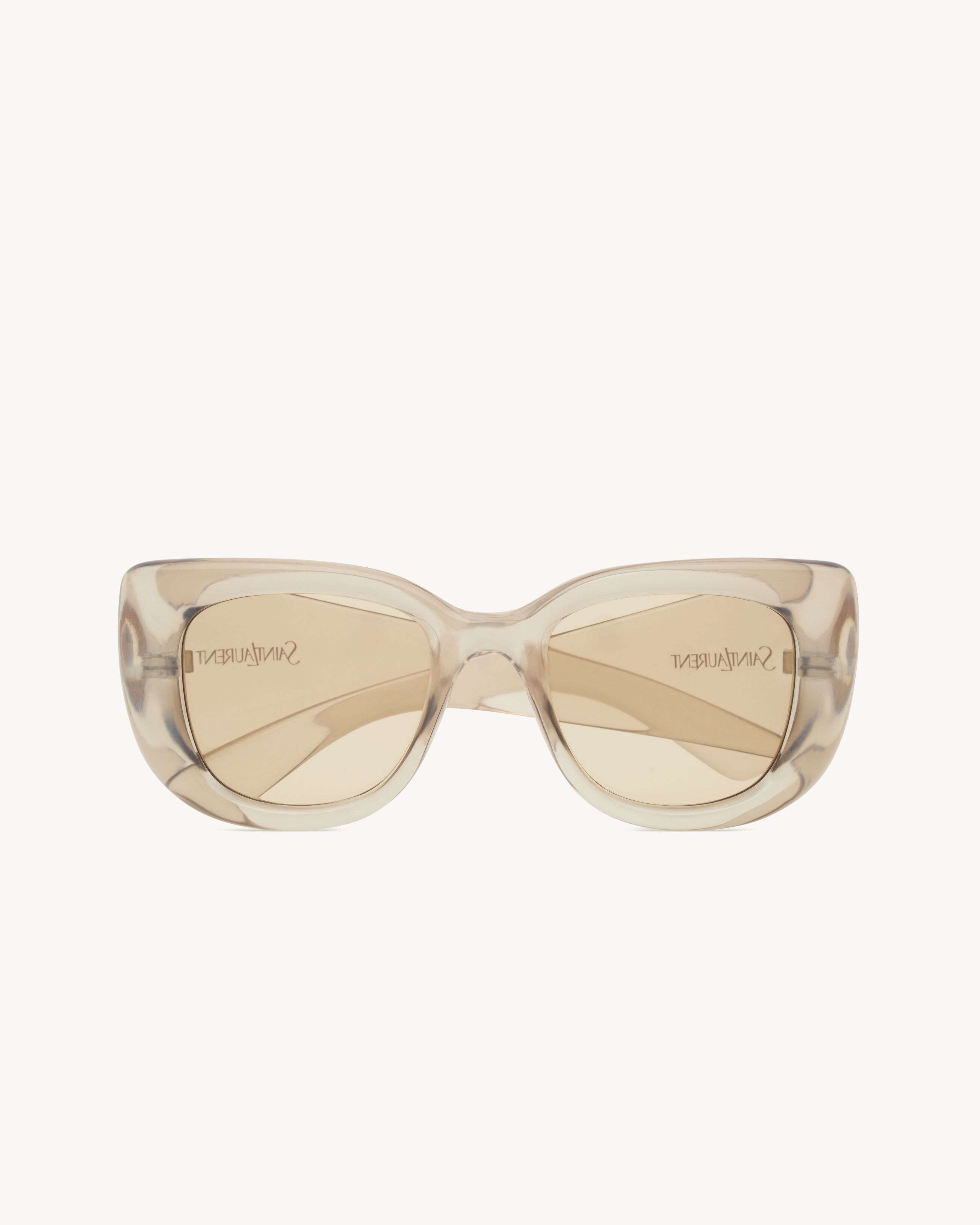 Солнцезащитные очки SL 903 HOWL Saint Laurent, бежевый — фото 3