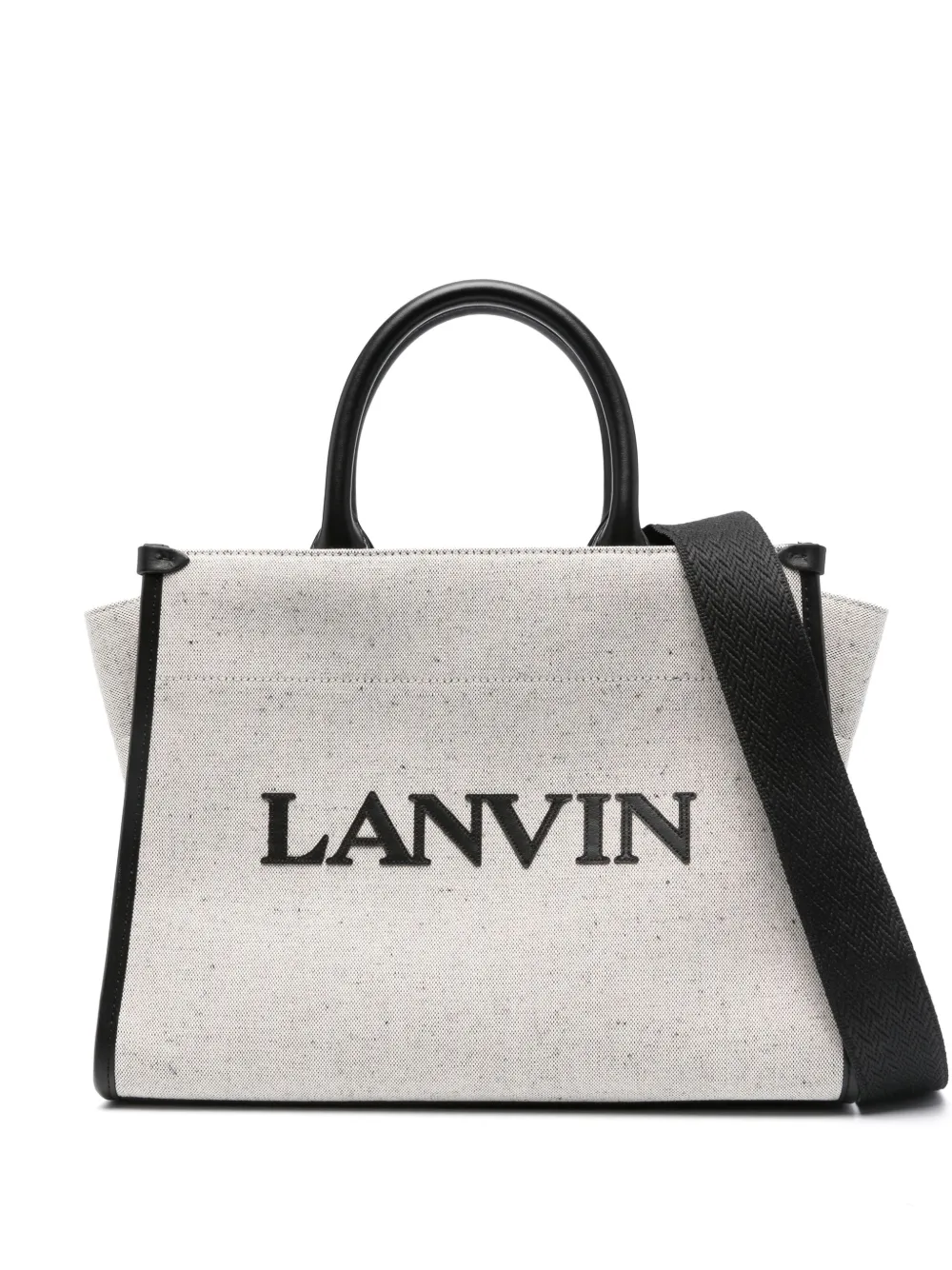 

Сумка-тоут с тисненым логотипом Lanvin, нейтральный