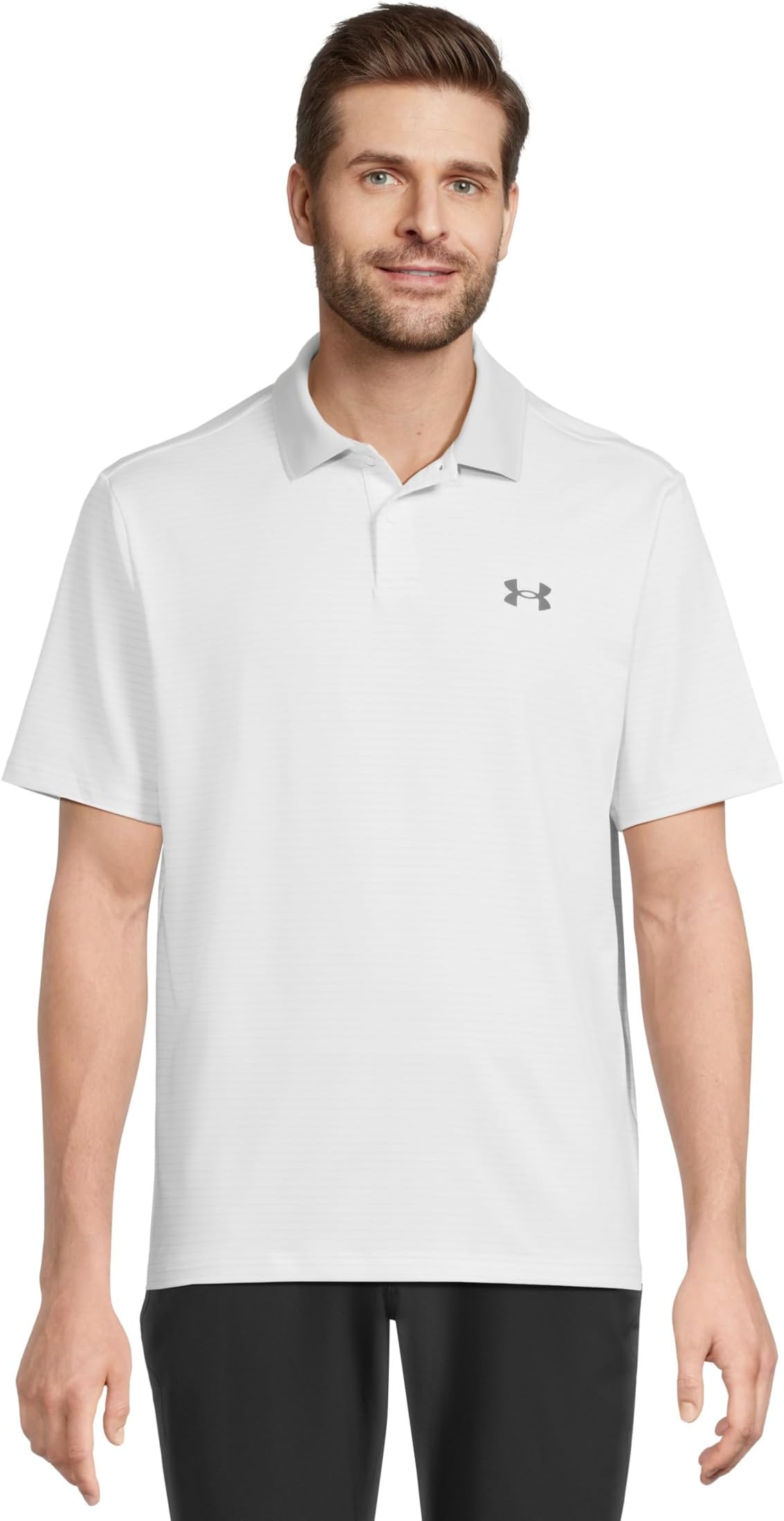

Поло Under Armour Golf Matchplay Printed Golf Polo, цвет White/Halo Gray