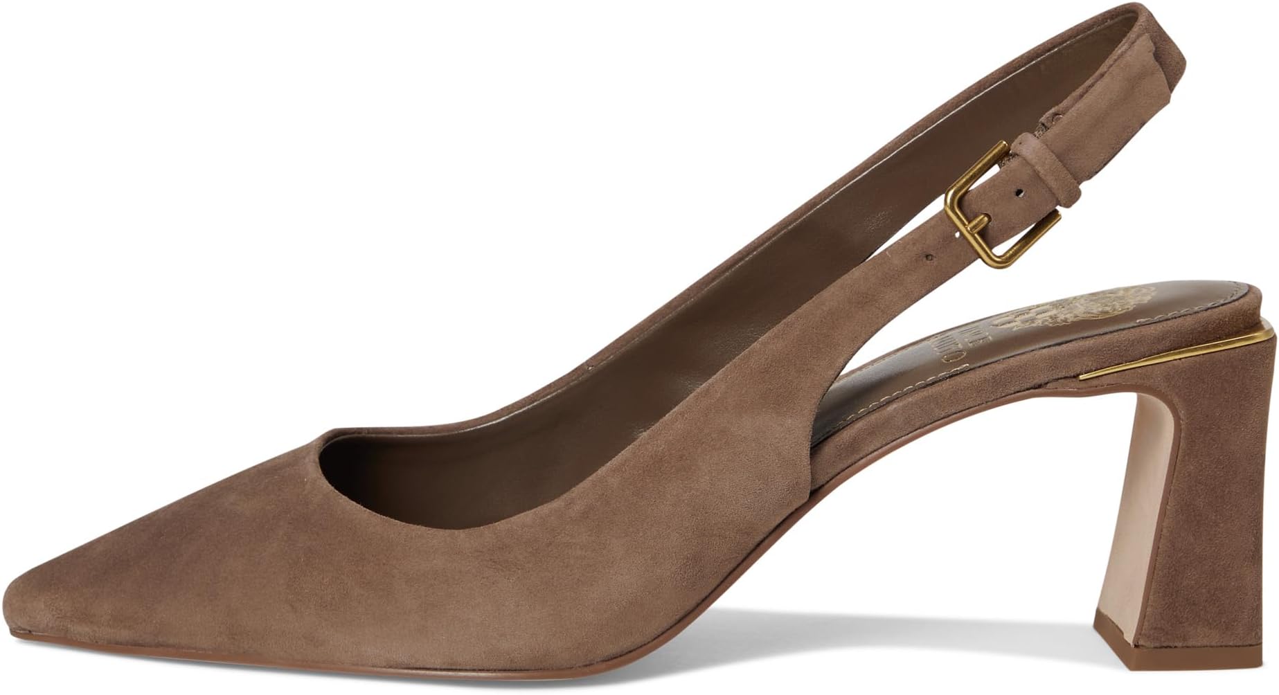 Туфли Vince Camuto Women's Hamden Buckle Slingback Pump, Toasted Taupe — фото 4