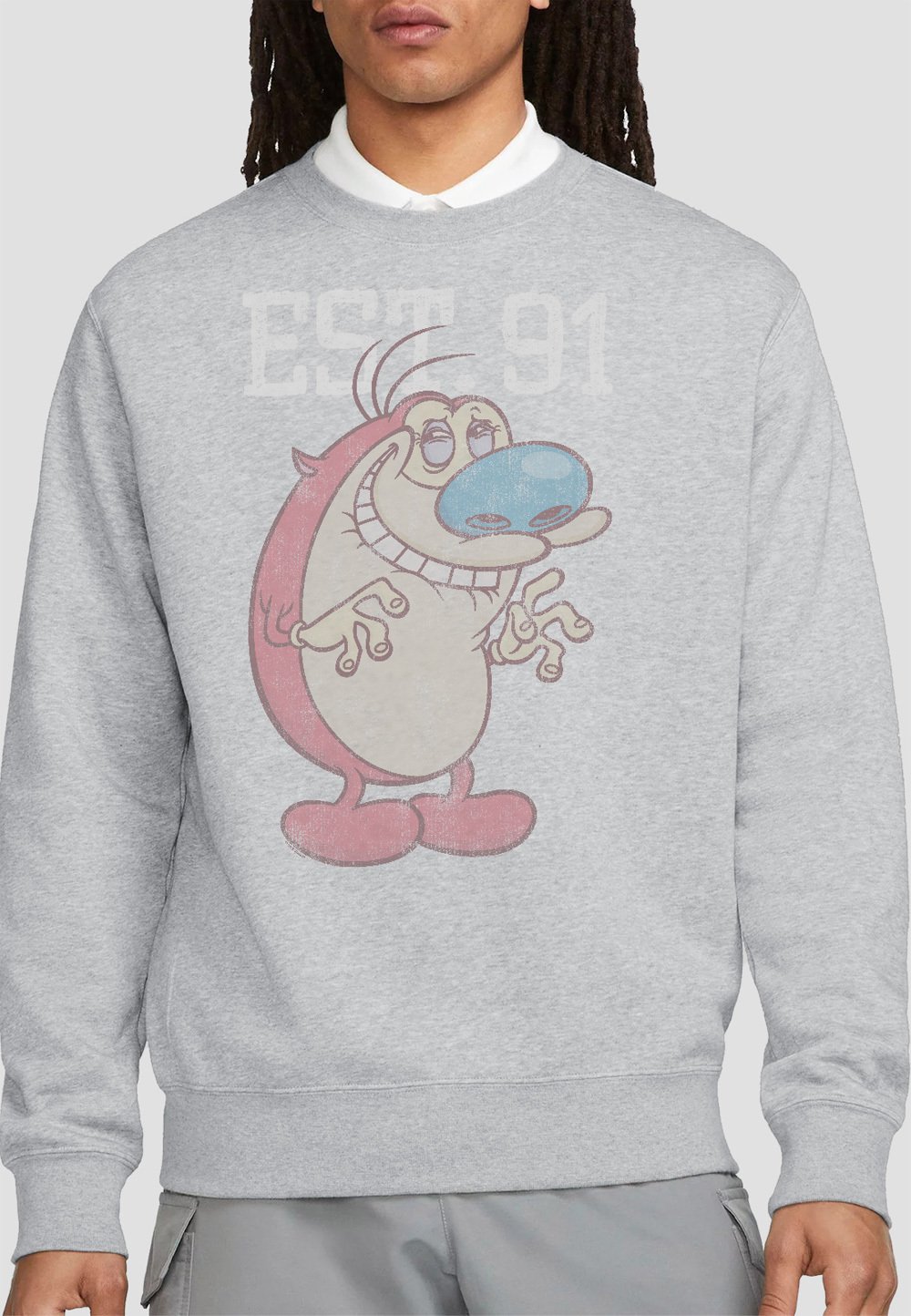 

Толстовка REN AND STIMPY STIMPY EST Cotton Soul, светло-серый